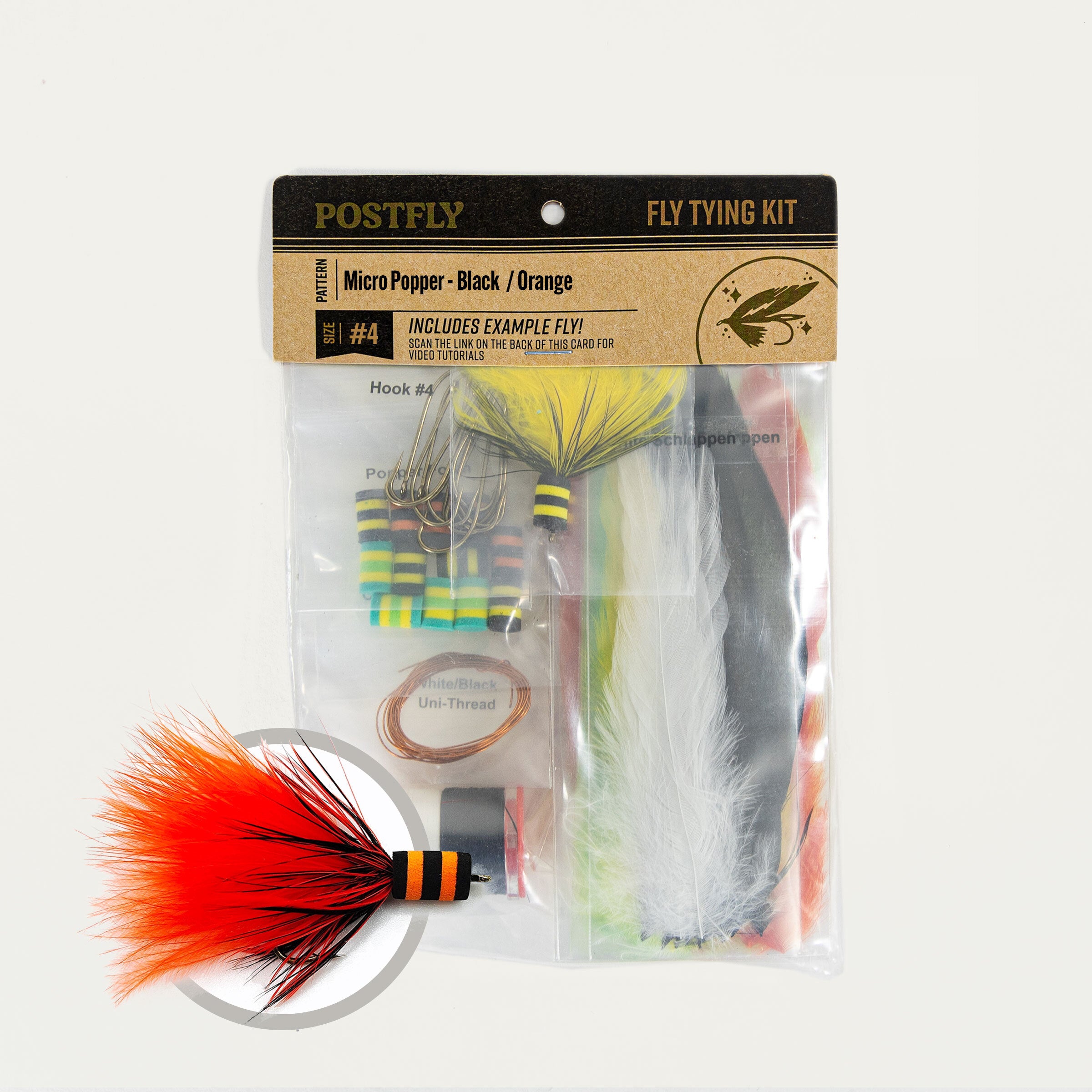 POSTFLY Micro Popper Fly Tying Kit