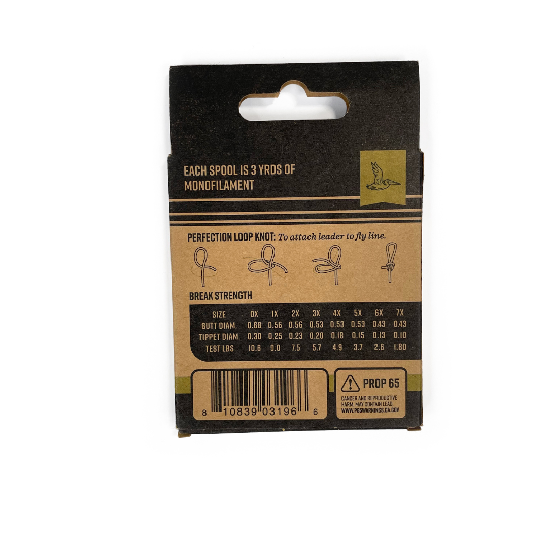 4x/5x/6x Tapered Leader (3pk)