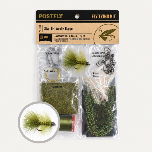 Fly tying kit | Bead Head Woolly Bugger #8
