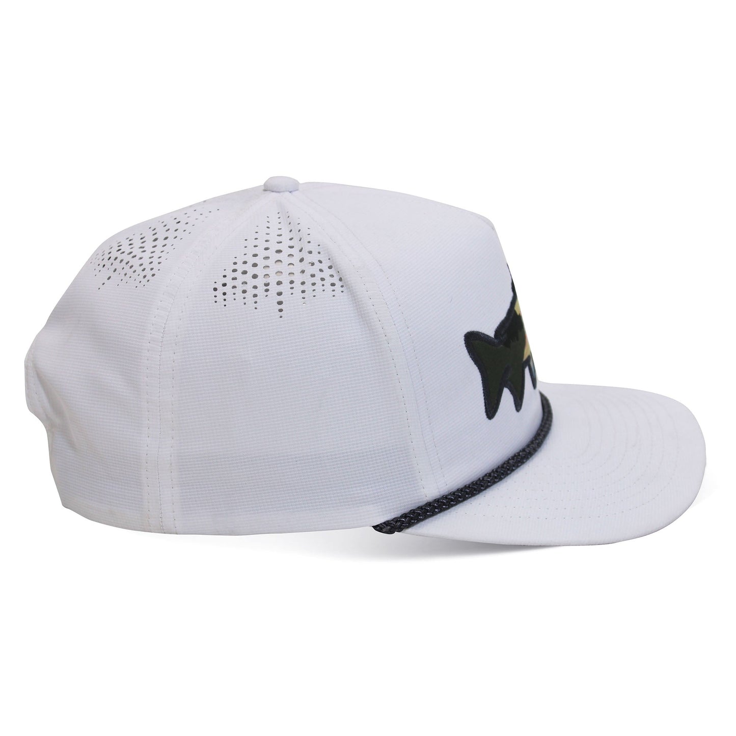 Sunset Fish Silhouette 5-Panel Performance Rope Cap