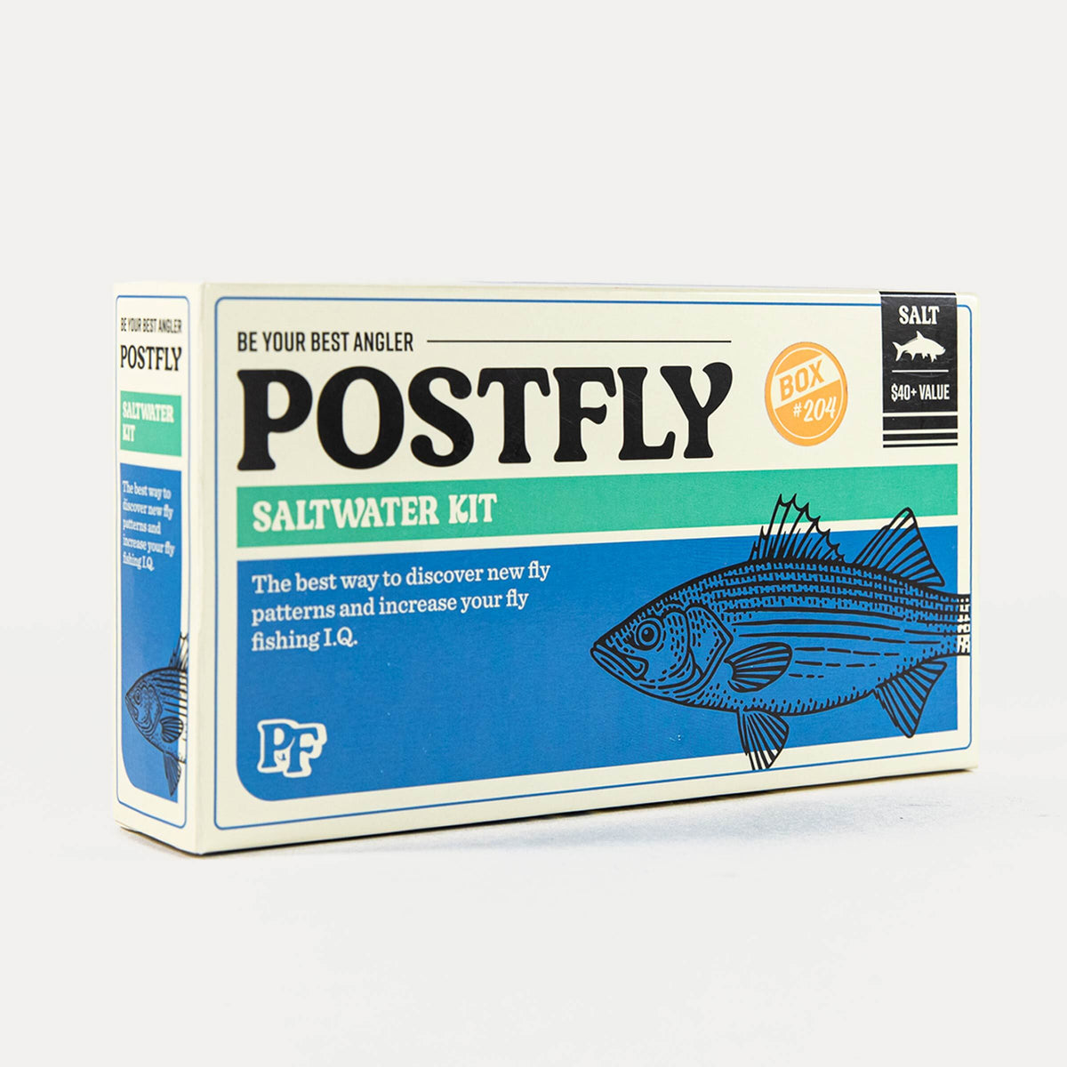 Postfly Fly Fishing Saltwater Box, No Size, Multi