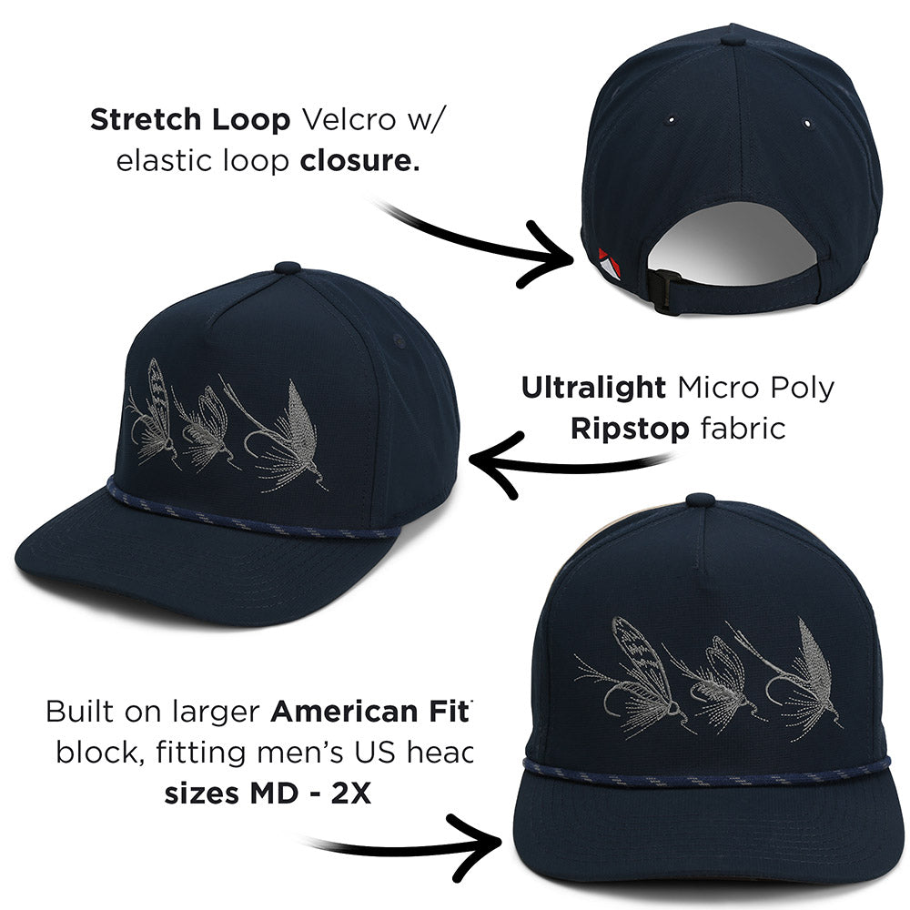 Tri-Fly Fishing Ridgeline 5-Panel Rope Cap