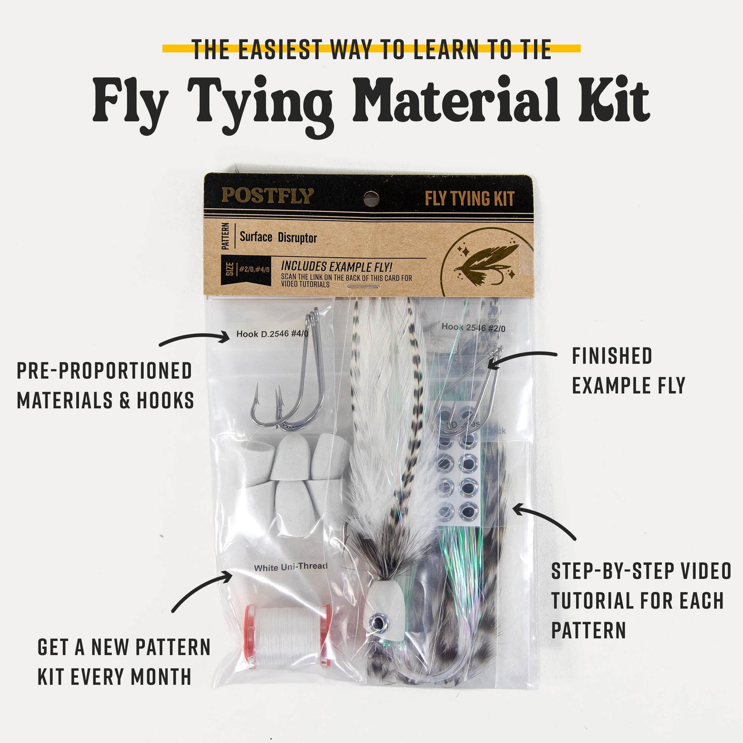 Saltwater Fly Tying Kit Box