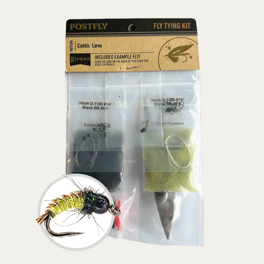 Fly Tying Kit | Spring Caddis Larva