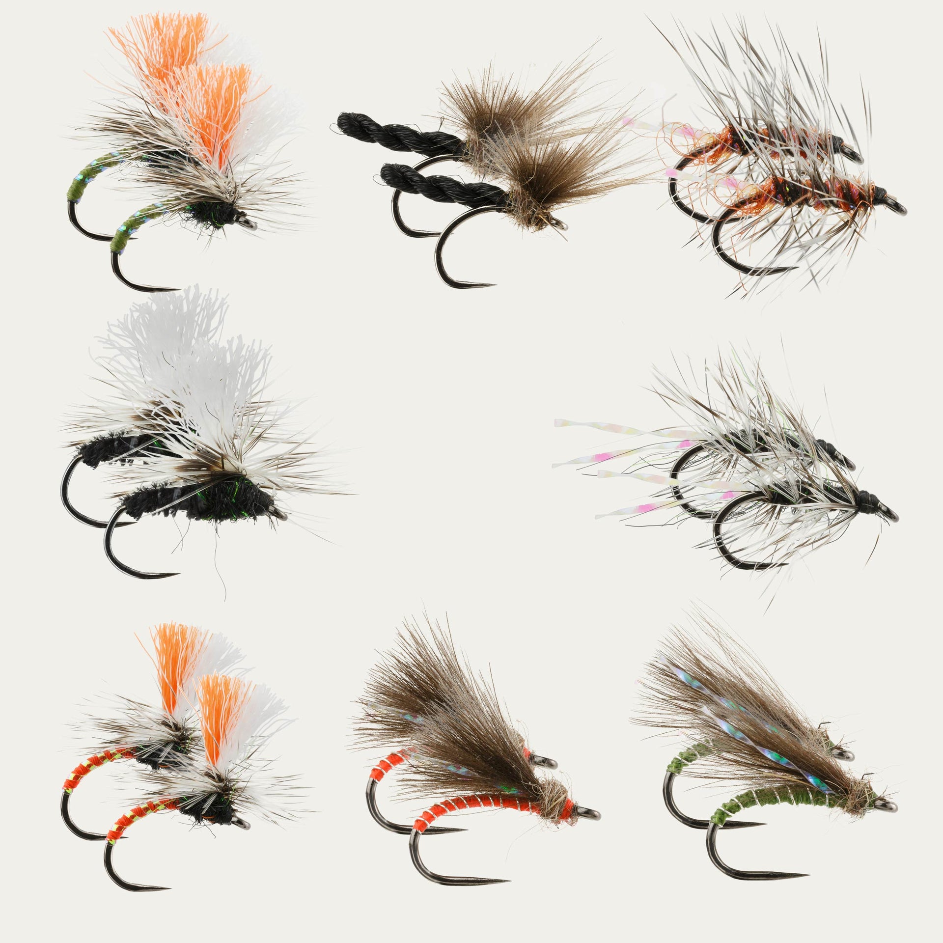 Midge Dry Fly BugCycle Fly Assortment 16pk, Barbless, Ahrex