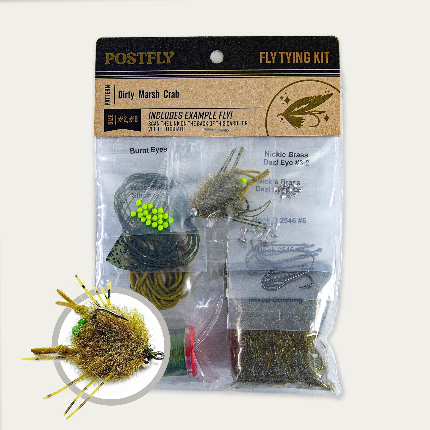 Fly Tying Kit | Dirty Marsh Crab
