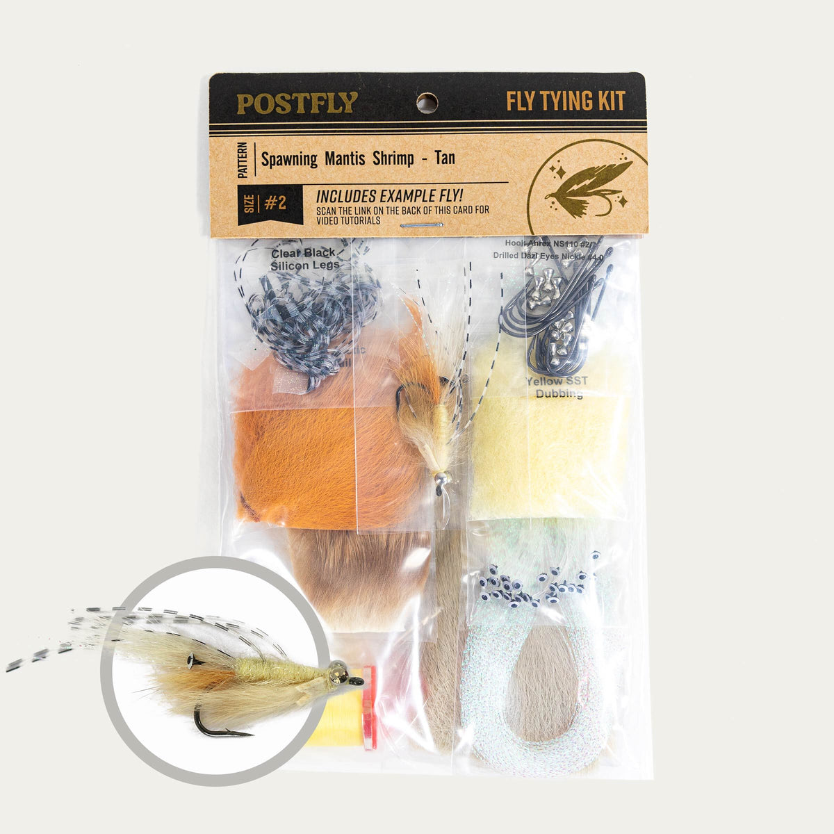 Fly Spawn Shell Fly Tying Kit | Spawning Mantis Shrimp – Postfly