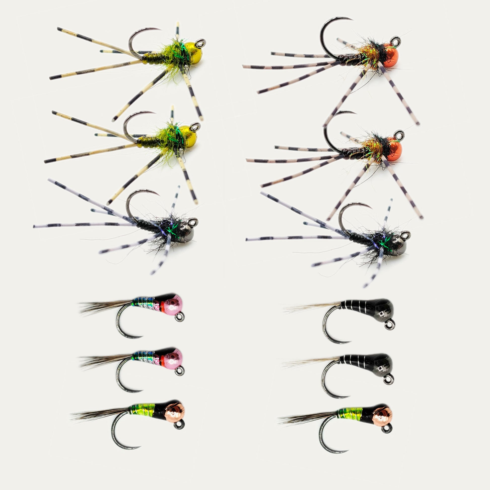 assorted fly fishing hooks Backcountry Assortment Clouser's Shop Squimpish Shrimp Perfect for mimicking small shrimp Tungsten Deep Jig Tactical Nymph