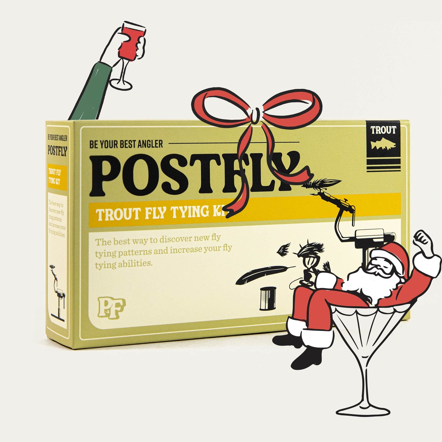 Trout Fly Tying Kit Box