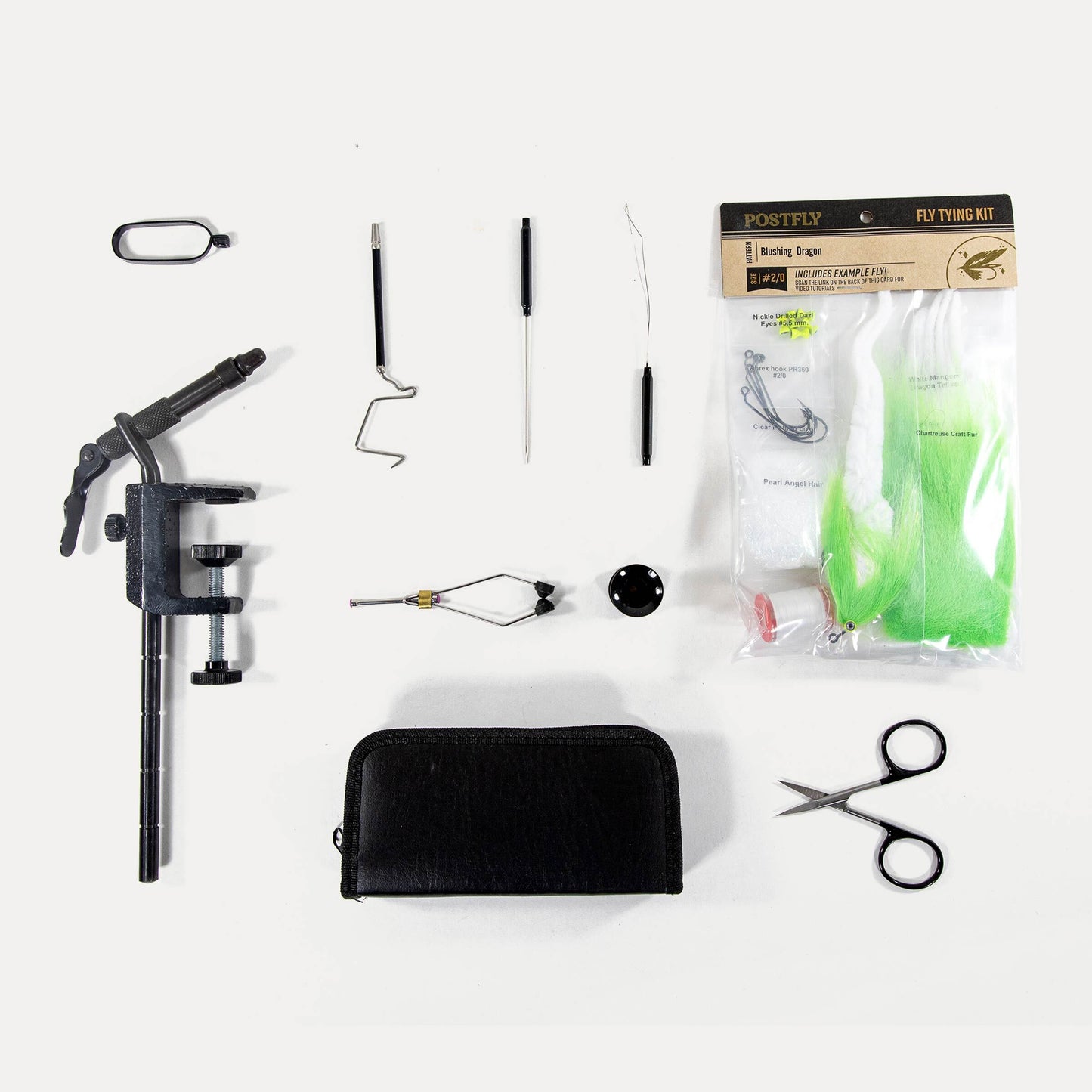 Warmwater Full Bench Fly Tying Kit - Tools, Vise + Material Kit