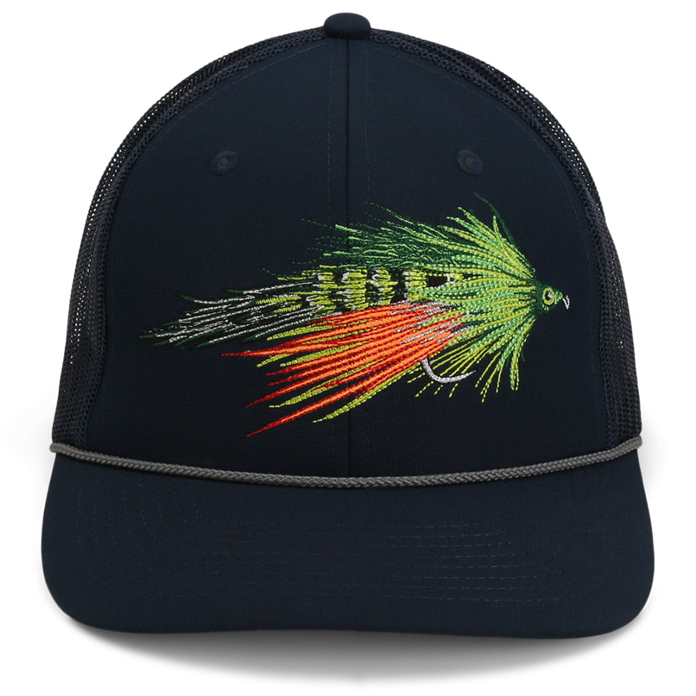 Fire Tiger Streamer Fly Fishing Mesh Back Rope Cap – Postfly